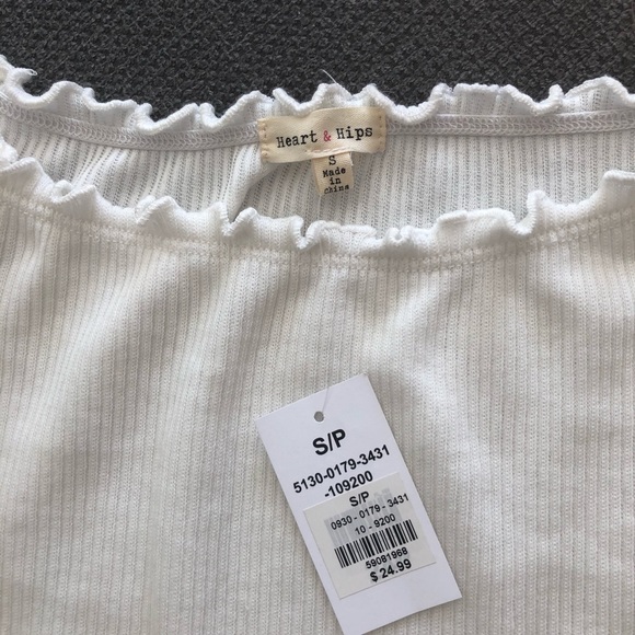 Over the Shoulder White Knit Dress *New w/ Tags* - Picture 3 of 3